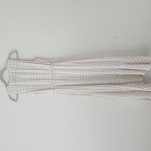 Charles Henry Gingham Ruffle Hem Wrap Sleeveless Midi Dress MP 21 - Picture 6 of 8